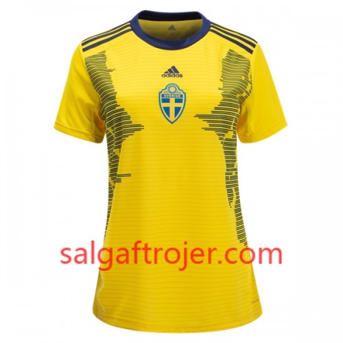 Sverige Fodboldtrøjer Hjemmebanesæt Kvindernes VM 2019 Kort ærmer Sverige Fodboldtrøjer Hjemmebanesæt Kvindernes VM 2019 Kort ærmer